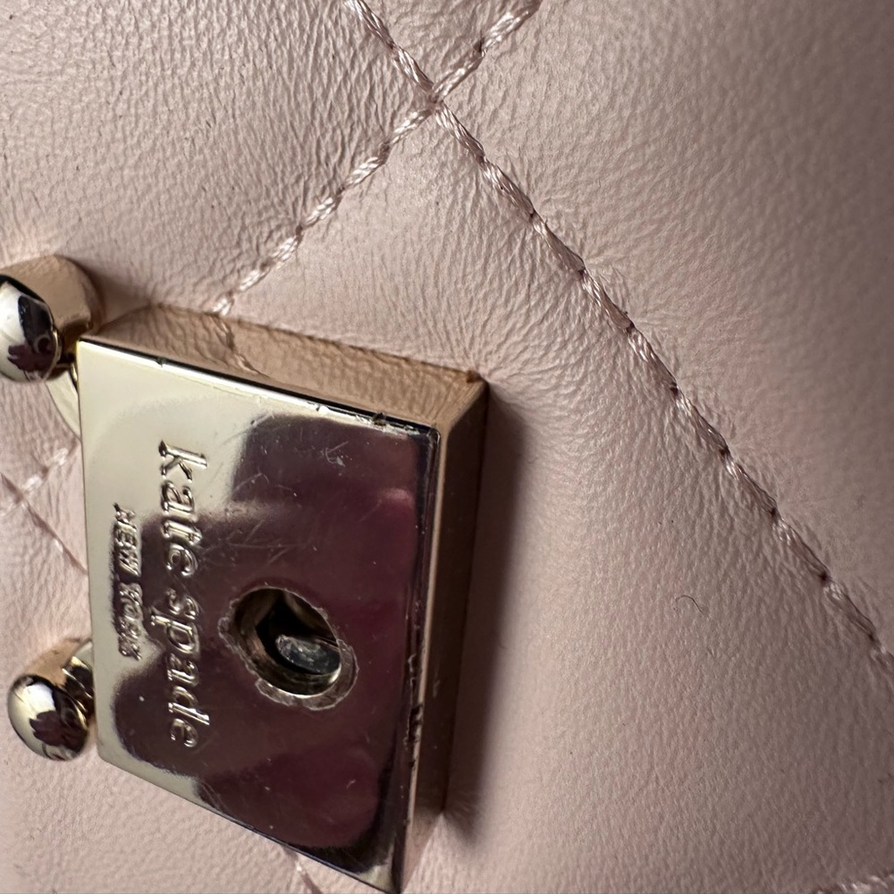 🎉host pick ♠️ Kate Spade Emerson Place  Vivenna quilted bag in light beige pink - Picture 8 of 16